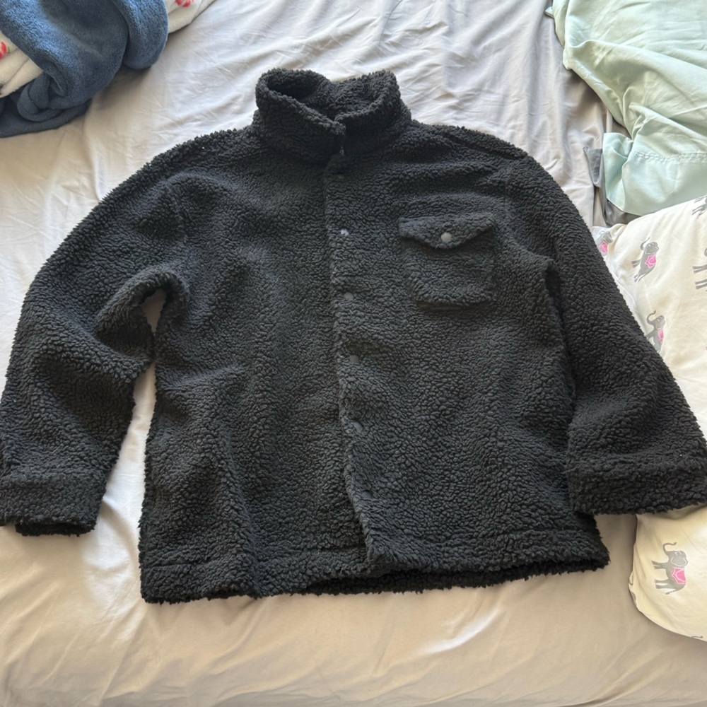 Men’s Black Sherpa Jacket